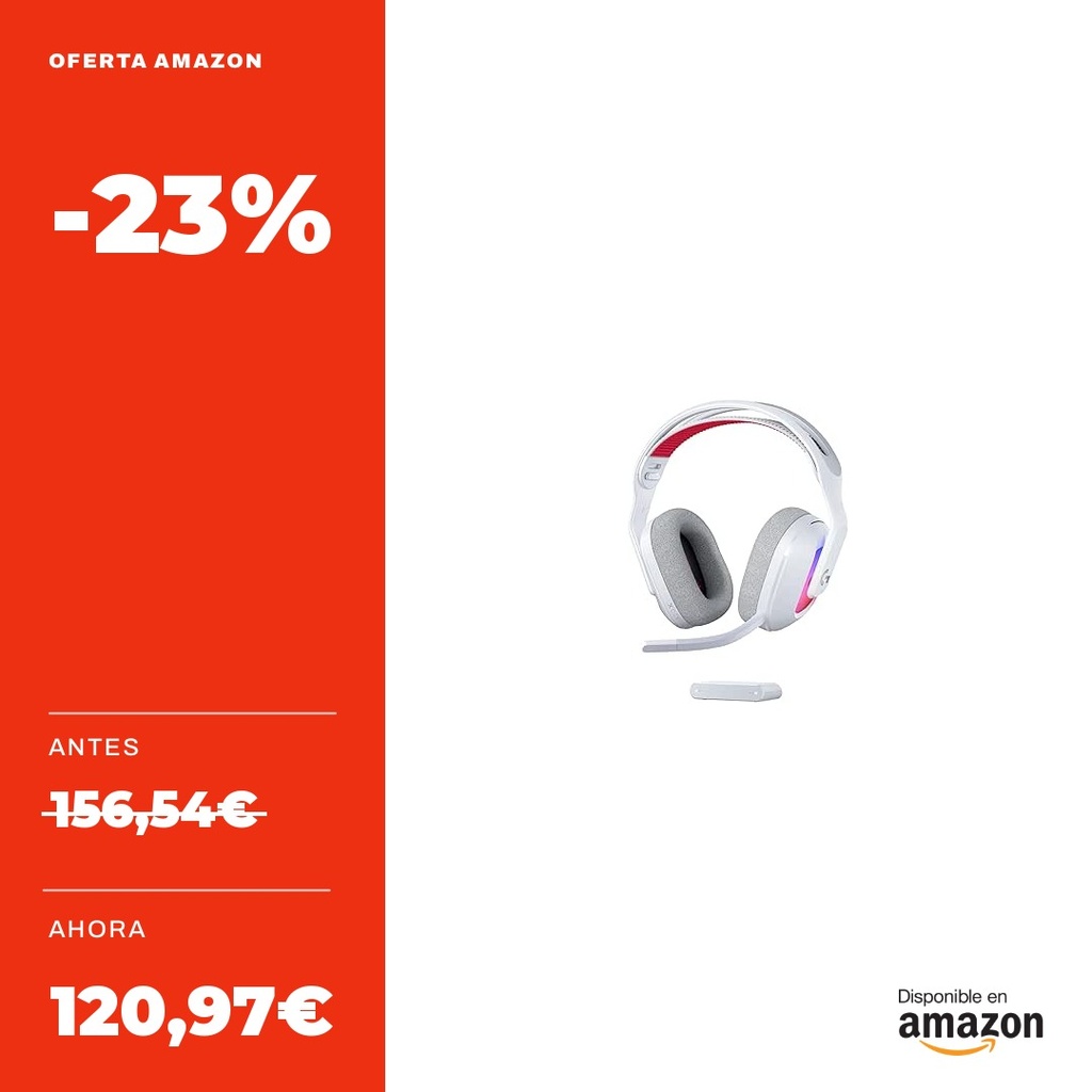 Auriculares Logitech G Astro A20 Lightspeed Blanco