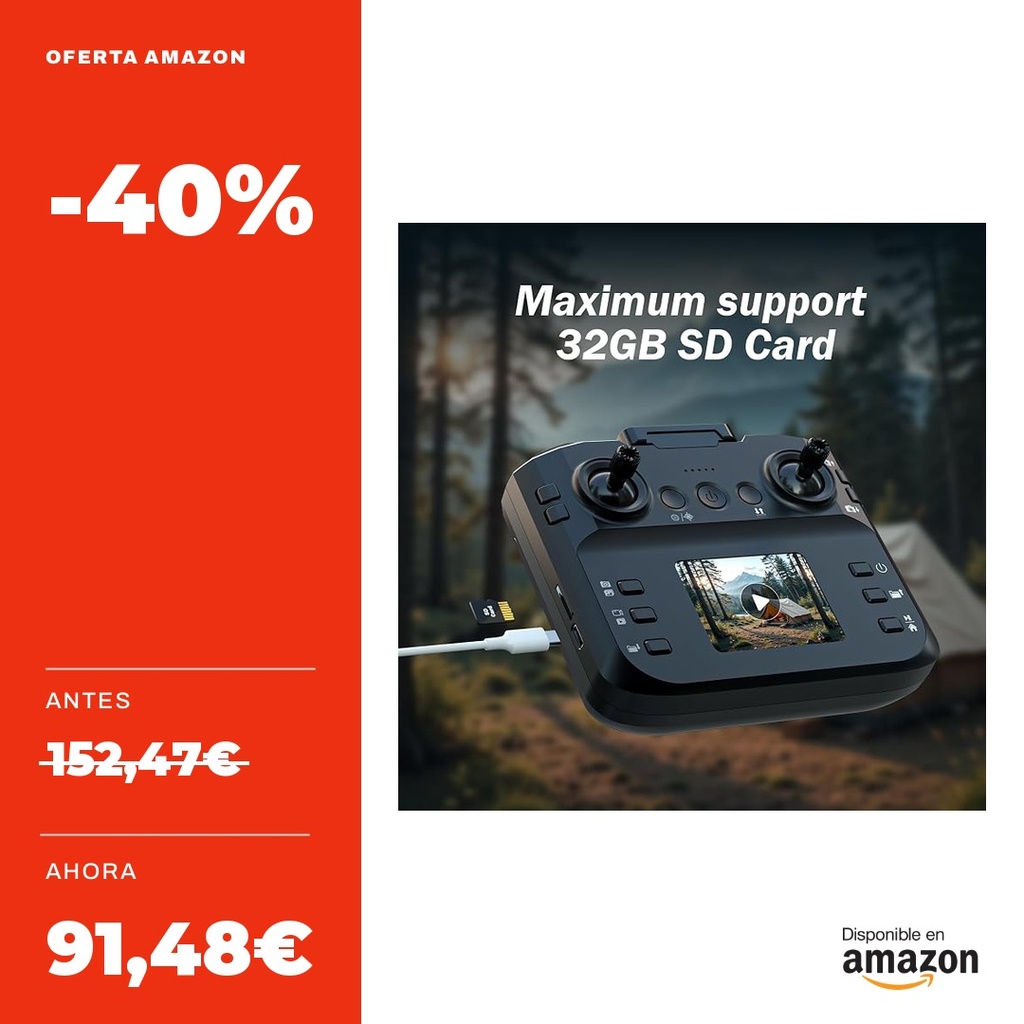 lanvansrc F417PRO Mini Drone FPV HD 1080P con LCD