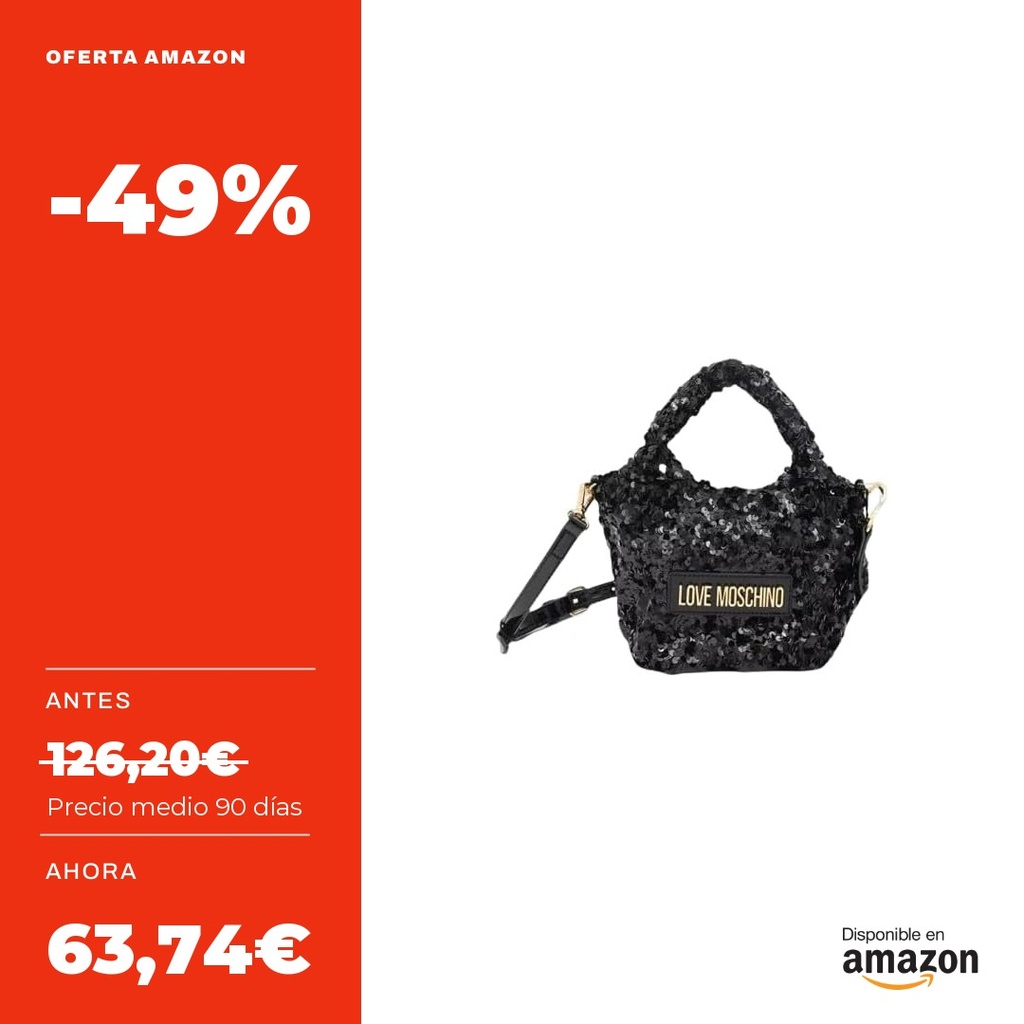 Love Moschino Jc4147pp0nkk100a Bolso de transporte negro Talla única